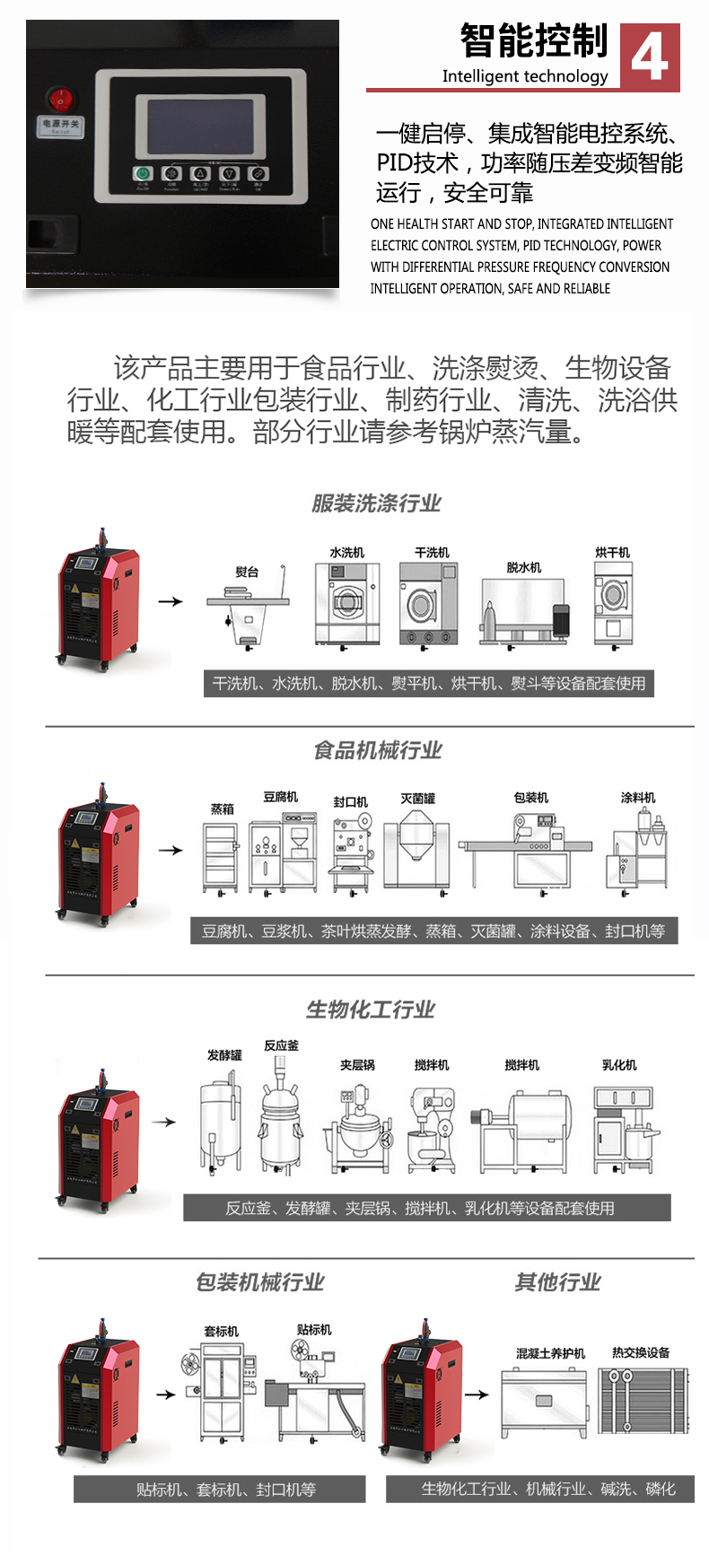 江心qr 电加热节能蒸汽发生器商用蒸包子馒头豆腐煮浆机智能控制压力