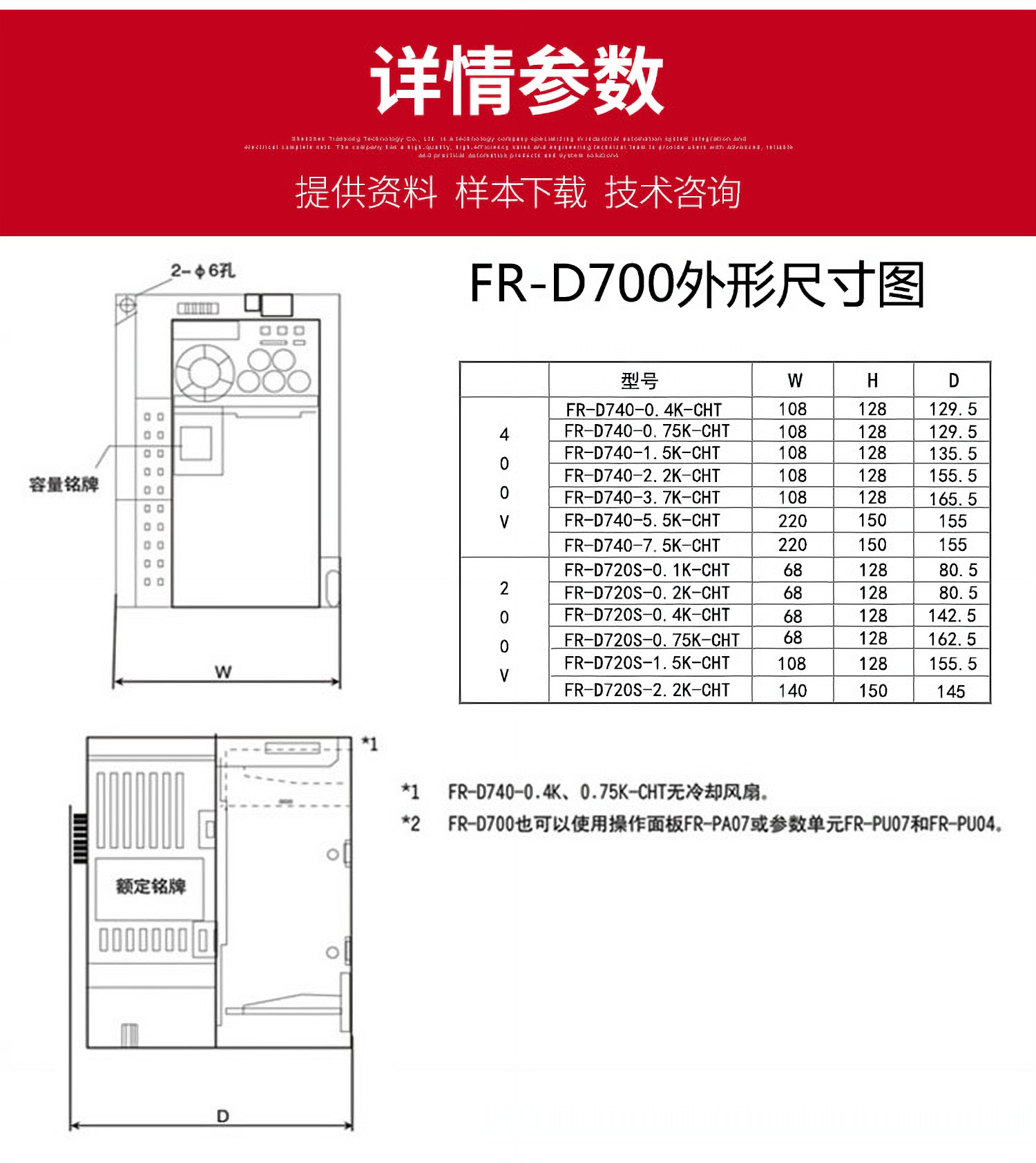 三菱D740变频器参数表图片